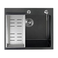 Évier de cuisine Fabrication fiable Grande capacité de production Fait à la main Premium Nano Surface mate anti-rayures
