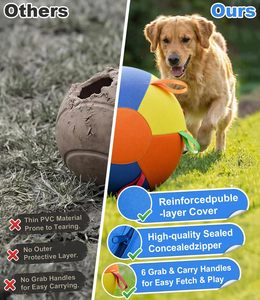 Nuevo Balón de Pastoreo 2026 para Perros con Asa, Juguete Interactivo Antimordiscos de Tela Oxford 900D para Entrenamiento y Ejercicio al Aire Libre - Product Image 6