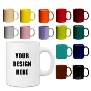 Logo ile özel 11Oz süblime kahve kupası seramik süblimasyon renk kupa
