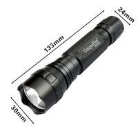 Uniquefire 501B lanterne forte polyvalente pour randonnée en plein air 3.7V 1200lm éclairage blanc chasse lampe torche Led