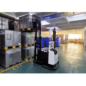 HULKMAN Factory AMR Robot 1,2 M/<span class=keywords><strong>S</strong></span> Velocidad de caminar <span class=keywords><strong>AGV</strong></span> Robot Carretilla elevadora láser <span class=keywords><strong>AGV</strong></span> LDB1500C para manejo de materiales industriales - Product Image 5