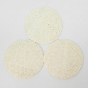 Bán buôn tự nhiên tái sử dụng CHA miếng bọt biển chà trắng vòng rửa món ăn xơ mướp cellulose miếng bọt biển Pad Scrubber - Product Image 5