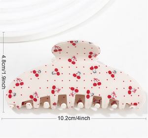 กิ๊บติดผมผลไม้ฤดูใบไม้ผลิ เลมอนและสตรอว์เบอร์รี กิ๊บพีวีซีสำหรับผู้หญิง เครื่องประดับผมลายผลไม้น่ารัก - Product Image 3