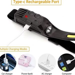Linterna Frontal LED Ultra Brillante con Sensor de Movimiento, Impermeable IP65, Portátil, Regulable, de Iones de Litio, para Pesca Nocturna, Camping, Larga Duración - Product Image 3
