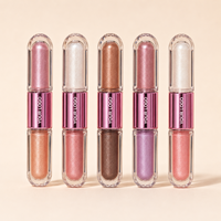 Fard à paupières liquide végétalien longue tenue scintillant waterproof pour carnations claires couleur unique OEM couleur tendance