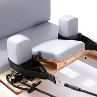 Reformer Pilates en Bois d'Érable avec Plateforme de Saut et Poulie Réglable pour Studio Professionnel – Entraînement de Base Durable
