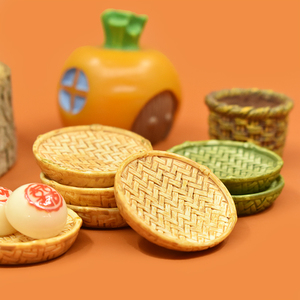 <span class=keywords><strong>Chignon</strong></span> chinois cuit à la vapeur et panier en résine breloques alimentaires pour bricolage maison <span class=keywords><strong>de</strong></span> poupée jouets <span class=keywords><strong>de</strong></span> cuisine miniatures - Product Image 4