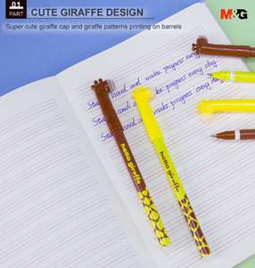 Pulpen Gel Plastik Biru <span class=keywords><strong>M</strong></span>&G Stationery Kawaii Lucu Motif Hewan Custom Tersedia, Dapat Dihapus dengan Panas dan Gesekan, Dilengkapi Isi Ulang - Product Image 3