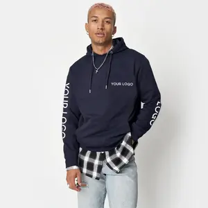 Suéter de punto para hombre, Sudadera con capucha para hombre, sudadera térmica de algodón orgánico, Sudadera con capucha a granel, Sudadera con capucha de gran tamaño