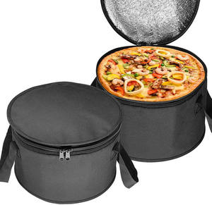Borse Termiche Pieghevoli Impermeabili <span class=keywords><strong>in</strong></span> Tessuto Oxford di Grande Capacità per Pizza e Torte, con Chiusura a Cerniera, Riutilizzabili - Ingrosso Fabbrica - Product Image 1