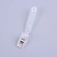 Porte-badges personnalisés en plastique et métal, clips pour cartes d'identité, attaches pour badges, porte-badges en plastique et métal
