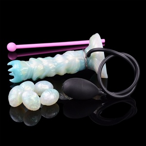 Monster Fantasy Ovipositor <b>Dildo</b> Big Dog Knot Horse Cock <b>Dildo</b> with Inflatable Pump Anal Toys Adult Sex Toys for Men - Product Image 5