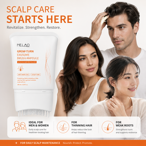 Sérum capillaire aux exosomes de marque privée 100ml – Ampoule anti-chute et stimulante pour la pousse des cheveux avec applicateur brosse aux 3 exosomes végétaux - Product Image 5