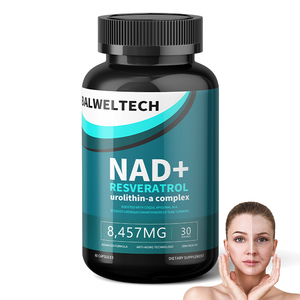 แคปซูลนิโคตินาไมด์ ไรโบไซด์ ลิโปโซมอล OEM ผสม NAD+ พลัส เรสเวอราทรอล ยูโรลิธิน เอ ควอเซติน บำรุงสุขภาพผิว - Product Image 1
