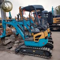Mini-excavatrice Kubota U15 U15-3S d'occasion à faible nombre d'heures de fonctionnement, bien entretenue, 1,5 tonne, compacte, sur chenilles, pour travaux de terrassement en serre