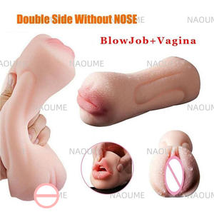 핫 세일 현실적인 질 남성 자위대 <span class=keywords><strong>2</strong></span> in 1 섹스 토이 입과 질 포켓 음모 자위 컵 남성용 성인 섹스 토이 - Product Image 5