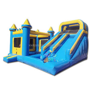 Château gonflable d'extérieur pour enfants, <span class=keywords><strong>aire</strong></span> <span class=keywords><strong>de</strong></span> <span class=keywords><strong>jeux</strong></span> joyeux <span class=keywords><strong>anniversaire</strong></span>, piscine d'été, temps amusant, dans l'arrière-cour - Product Image 2