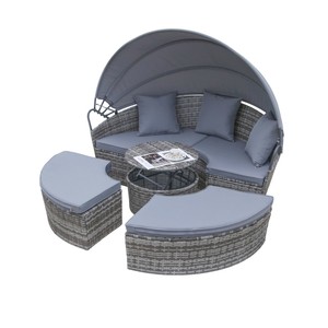 Chaise longue <span class=keywords><strong>de</strong></span> patio en osier, mobilier <span class=keywords><strong>de</strong></span> piscine, <span class=keywords><strong>lit</strong></span> <span class=keywords><strong>de</strong></span> soleil extérieur en <span class=keywords><strong>rotin</strong></span>, transat moderne pour jardin avec coussins, <span class=keywords><strong>lit</strong></span> <span class=keywords><strong>de</strong></span> <span class=keywords><strong>jour</strong></span> - Product Image 5