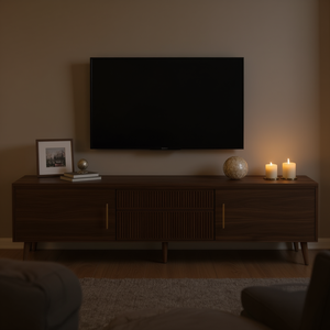 Metà del secolo 80 ''supporto TV 2 cassetti Media Console da tavolo per Home Theatre centro di intrattenimento per soggiorno camera da letto - Product Image 2