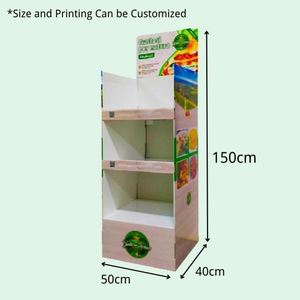 Support d'affichage en carton écologique personnalisé pour les supermarchés, pour présentoir au sol/au comptoir, pour les collations, les jouets et la bière - Product Image 5