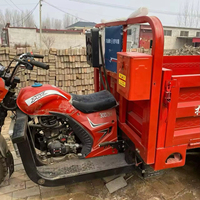Promotion : Tricycle benne basculante hydraulique 300CC à 5 roues, refroidi par eau, robuste, prix usine, export