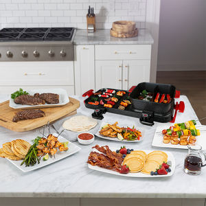 Commercial <b>Table</b> <b>Top</b> Smokeless Electric Hot Pot <b>Barbecue</b> Grill Pan Outdoor Multifunction Non-Stick Adjustable Temperature - Product Image 4