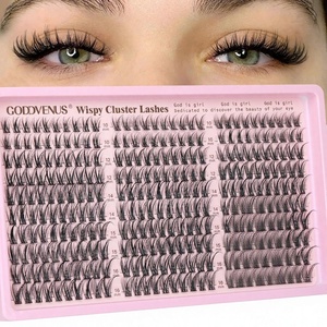Kit de Pestañas en Racimo <span class=keywords><strong>Manga</strong></span> Lash, Cómodas, Semimanuales, Naturales, 300 Piezas, Extensiones de Pestañas en Racimo, Estilo Wispy, Fairy, Fluffy, Anime, Cosplay - Product Image 1