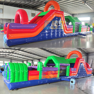 Adultes Géant Commercial Extérieur Gonflable Terrain Parcours d'obstacles Défis Cours de course gonflable Maison de rebond Jeux de fête - Product Image 2