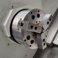 Tour CNC à banc incliné de haute précision TCK550Y avec fonction axe Y, centre de tournage horizontal pour pièces métalliques complexes