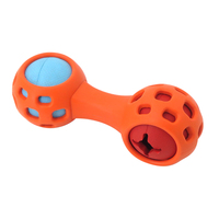 Vibromasseur avec couineur en caoutchouc naturel, jouet Indestructible, Durable, à mâcher, chien