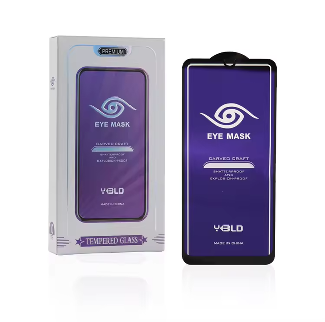 Anti Blue Light Screen Protector for Mobile Phone 17 Pro Max 9H Tempered Glass Full Coverage Anti-Fingerprint Auto