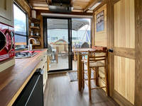 Équipement Aquatique Puissant de Voyage Amphibie, Mini Camping-Car Remorque Caravane, Bateau de Camping, Péniche Flottante