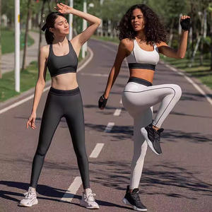 Ensembles de yoga AOLSIN pour femmes : Soutien-gorge de sport à dos élégant et col en U, antichoc, pour la course et le fitness, séchage rapide, sous-vêtements de yoga - Product Image 2