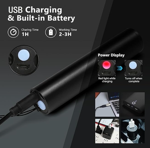 Linterna UV de Detección de Mascotas WOSEN, Mini Linterna Portátil Recargable por USB, Luz Blanca y Púrpura, Linterna de Detección Profesional - Product Image 6