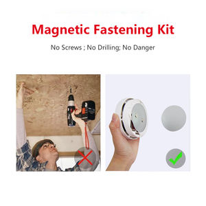 Duman dedektörü sensörleri alarmı için manyetik bağlantı elemanı tutucu kiti hızlı ve kolay kurulum - Product Image 3