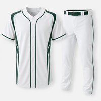 Jersey Baseball & Softball Bordir Custom Bahan Polyester Pakaian Olahraga dengan Logo Cetak Model Seragam untuk Penggunaan Olahraga Cina
