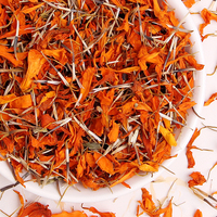 Pétales de souci séchés en gros, Tagetes Erecta, fleur séchée naturelle orange-jaune pour mélange de tisanes et coloration naturelle