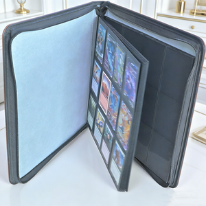 Album photo portable en cuir PU de qualité supérieure, gravé au laser CO2, personnalisable, avec fermeture éclair, 12 pochettes pour collection - Product Image 1