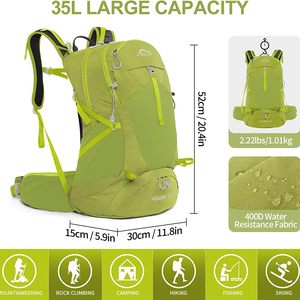 Échantillon gratuit, vente en gros en Chine, sacs à dos de randonnée personnalisés pour hommes, sublimation, voyage en plein air, camping, sacs à dos anti-odeurs - Product Image 4