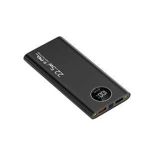 Batterie externe ultra-fine portable 10000mAh avec lampe torche LED, batteries externes métalliques portables - Product Image 1