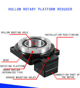 Plataforma Giratoria Hueca de 130 mm con Actuador Rotatorio y Reductor de Velocidad Armónico para Motor Servo de 400W, Serie 1:1, CNC - Product Image 2