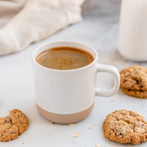 Wholesale 12oz Nordic Ceramic <strong>Coffee</strong> <strong>Mug</strong> Custom Printed Logo Sustainable Classic Natural Clay Bottom Speckled Stoneware <strong>Mug</strong> <strong>Set</strong> - Product Image 1