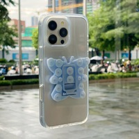 Support pliable multifonctionnel en silicone à ventouse papillon pour iPhone 17 Pro Max – Accessoire portable pour téléphone