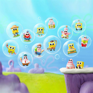 <span class=keywords><strong>POP</strong></span> MART-Figurines de la série Bob l'éponge, figurines originales, jouets de collection, boîtes mystère, poupées - Product Image 5