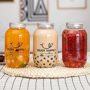 Botella de Plástico PET de 500 ml (16 oz) para Bebidas, con Tapa de Aluminio, Impresión de Pantalla Personalizable, Color Personalizable, para Té con Leche, Café, Jugo - Product Image 2