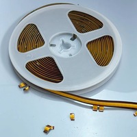 Toute longueur découpable 12V 8mm de large haute CRI linéaire COB LED bande lumineuse pour armoires IP65 2 ans de garantie blanc Dimmable