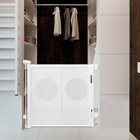 Barrière de sécurité pour bébé multi-niveaux extensible à fixation par pression, barrière de porte pour tout-petits, filet en PVC robuste, barrière pour tout-petits, vente chaude en usine