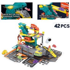 Set de Juego Jacko Toys con Luz y Música, Pista Espacial de Dinosaurios y Estacionamiento con Mini Auto, Set de Juguetes de Dinosaurios, Regalo de Año Nuevo para Niños - Product Image 2