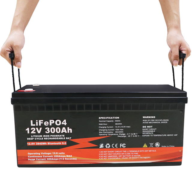 12V 300Ah Bluetooth Self-Heating Lithium LiFePO4 Deep Cycle Battery 24V 50Ah 100Ah 150Ah 200Ah 230Ah 300Ah Solar Lithium Battery