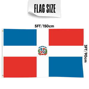 Personnalisable 3x5ft simple face drapeau <span class=keywords><strong>de</strong></span> la République dominicaine Style fanion pour les bannières nationales et les drapeaux d'affichage imprimés sur commande - Product Image 2